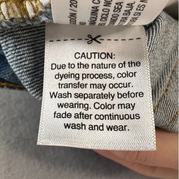 Wild Fable Shorts Medium Wash Blue Womens 00 Denim High-Rise Rolled Cuff Casual - Picture 7 of 8